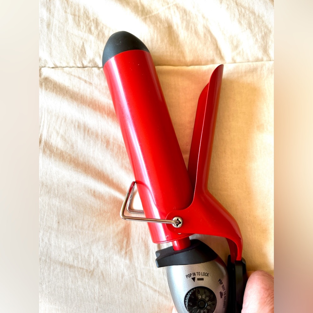 Red Women's Curling Iron - Professional Styling Tool